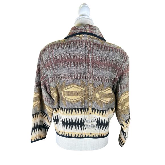 Vintage Crazy Cowgirl Blazer Jacket Women's XL Tapestry Cropped Western Country - Picture 4 of 7